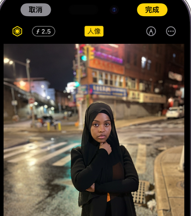 封丘苹果15服务店分享如何在iPhone15系列机型拍摄照片中添加人像效果 